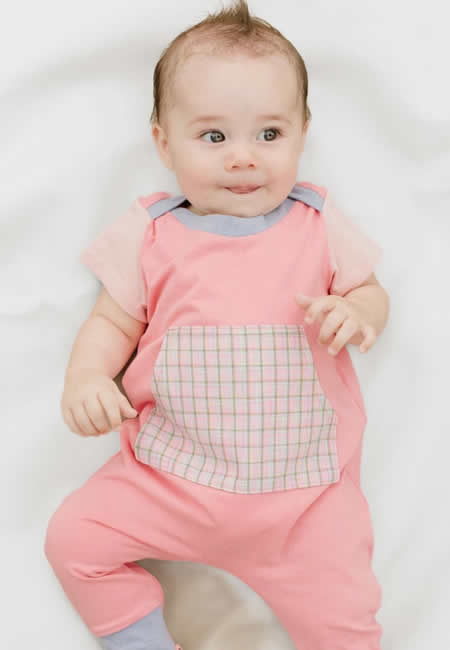 Pink rompers from Thimble for babies at folia in south dartmouth, ma