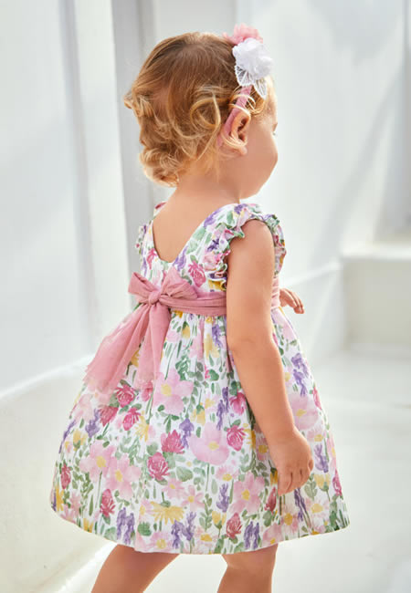 Floral dress with bow tie back for girls at folia in south dartmouth, ma