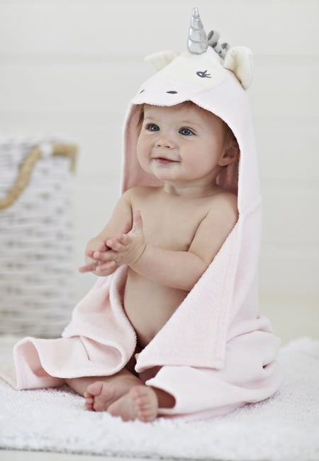 Hooded bath towels and squirties