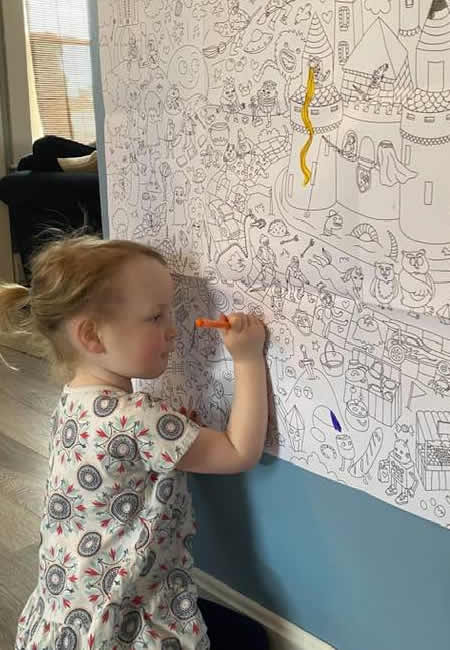 Omy giant coloring poster for children at folia in south dartmouth ma