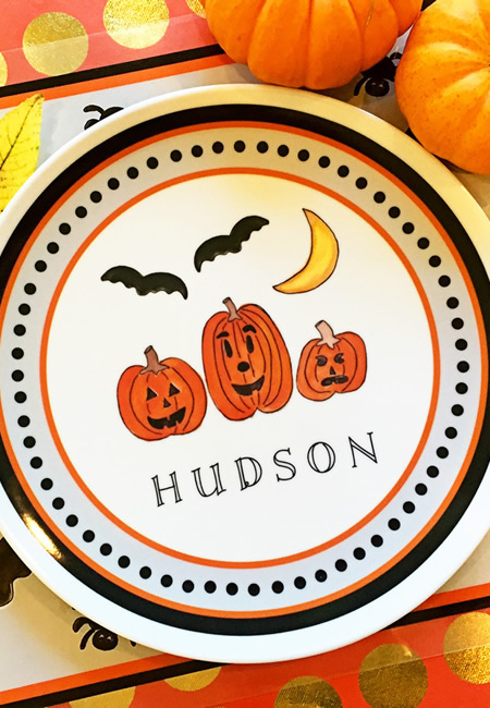 Personalized halloween tableware for children