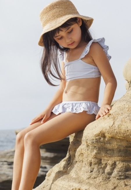 Eyelet two piece bathing suit for girls at folia in south dartmouth, ma