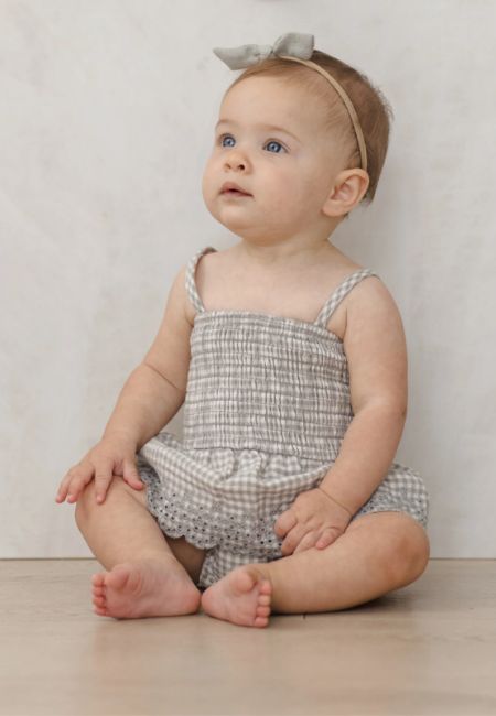 Gingham dress for baby girls at folia in south dartmouth, ma